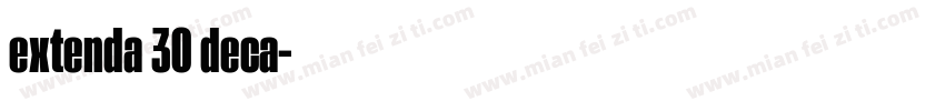 extenda 30 deca字体转换